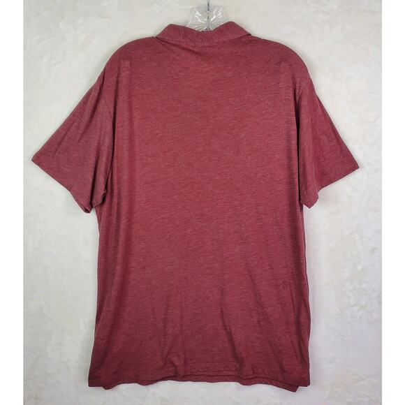 Patagonia Men’s Brick Red Organic Cotton Short Sleeve Casual Polo Shirt Size XL - Picture 6 of 8